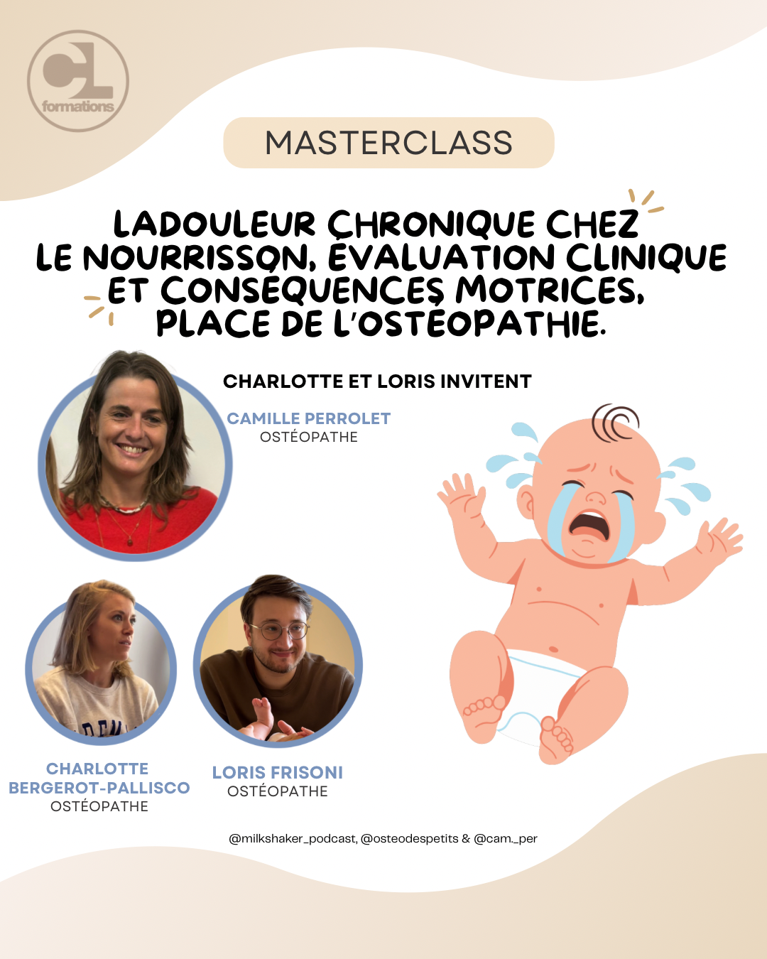 La douleur chronique chez le nourrisson, évaluation clinique et conséquences motrices : place de l'ostéopathie